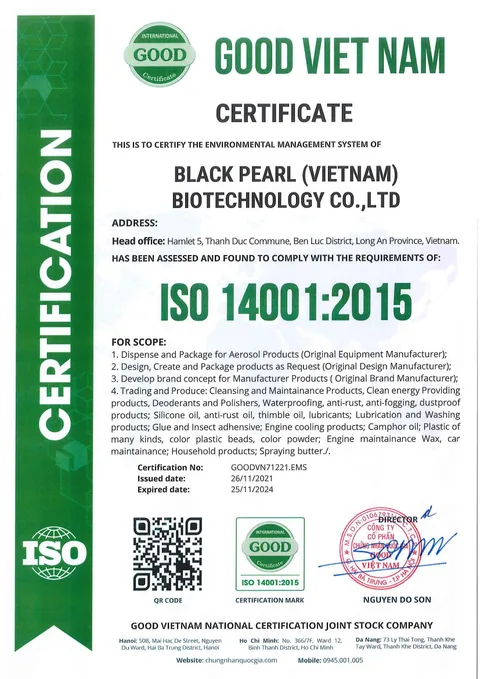 來源圖片中的英文 ISO 14001 文件